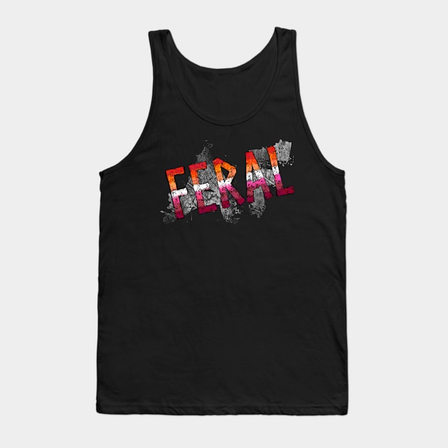 Feral Pride - Lesbian Tank Top by Hyena Arts